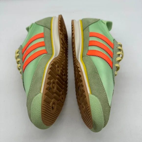 Adidas JI0197 Womens 8.5 SL 72 OG Sneakers Green Orange Retro Running Shoes - Picture 7 of 10